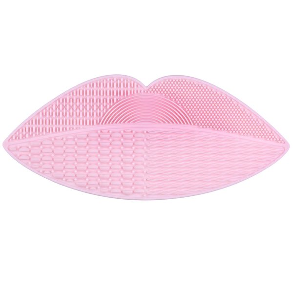 PINKZIO Silicon Cleaning Mat, Cosmetic Makeup Brush, Baby Pink, 1 Count