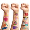 89PCS Cute Knitting Crochet Temporary Tattoos Stickers Sewing Quilting Themed Birthday Party Decorations Favors Supplies Decor Hooker Yarns Tattoo Gifts For Crocheters Women Girls School Carnival
