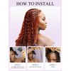 Human Braiding Hair 1 Bundle 100g 20 Inch Deep Water Wave Bulk Human Hair for Braiding No Weft 10A Brazilian Virgin Curly Human Hair Extensions for Boho Braids Wet and Wavy Ginger Braiding Hair
