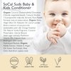 SoCal Suds & Company - Organic Baby & Kids Conditioner - Moisture Baby Hair Conditioner - Gentle Natural Vitamin Rich Ingredient Organic Oils for Babies and Kids Sensitive Scalp - Orange Vanilla, 12oz