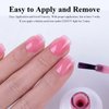 Imtiti Sheer Pink Gel Nail Polish, 15ML Jelly Pink Translucent Color UV/LED Soak Off Gel Polish for DIY Nail Art Manicure and Pedicure at Home or Salon, 0.5 fl oz 1Pcs