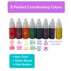 Stamp Joy - Premium Refill Ink for Self Inking Stamps and Stamp Pads, Ink Pads, Water-Based, 8 Color Set