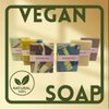 All Natural Vegan Unscented Cold Pressed Hand and Body Soap for Sensitive Skin - Coconut Oil Nourishing and Gentle (Pack of 3)