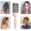 EAGLE FORTRESS Round Brush for Blow Drying 2.08in (53mm), Hair Waver, Curling Iron, Hot Air Brush, Hair Dryer, Straightener, with Dual Bristles, Negative Ions, Ceramic and Tourmaline Barrel