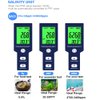 Pool Salt Tester & PH Meter, Hofun Digital Salinity Meter and PH Tester for Pool Saltwater and Drinking Water, 5 in 1 Salinity PH Temp EC and TDS Meter Swimming Pool Hot Tub Spas, High Accuracy