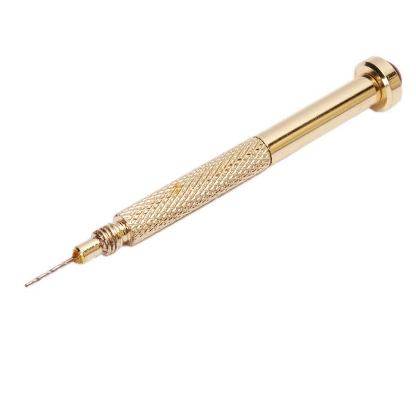 Gold Hand Drill Dangle Pierce Piercing Nail Art UV Gel Acrylic Tips Tool (1 PIECE, GOLD)