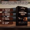 Leather Repair Kit for Furniture, Couch, Sofa, Jacket, Car Seats and Purse, Restores Faux, Artificial, Genuine Pleather and Any Material, with Super Easy to Follow Instructions to Match Any Color