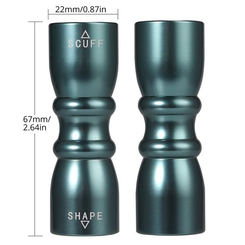 AMTOVL 3 in 1 Snooker Pool Cue Tip Tool Billiard Cue Accessories Shaper/Scuffer/Aerator - Dark Green