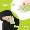 40 Pcs Plastic Flasks, Easy to carry and Concealable Drink Pouches for party,travel, Leak-Proof Food Grade Plastic (40, 8 OZ)
