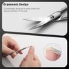 BEZOX Nail Scissors with Sharp Curved Blade - Nail Maintenance Toenail and Fingernail Scissor with Ergonomic Design for Men & Women