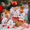Poen 27 Pack Christmas Mini Plush Bears with Cards Set Jesus Winter Plush Bears Stuffed Animal for Classroom School Kids Exchange Prize Gifts Religious Bear Toy for Xmas Party Favors(Jesus Candy Cane)