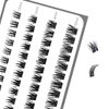 i-Laesh Lash Clusters - D13 DIY Eyelash Extensions 40 Clusters - Mega Volume D Curl Individual Lashes Cluster Extensions for DIY at Home (Lash Clusters - D13, D - 10-16 mm)