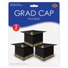 Grad Cap Favor Boxes-Black