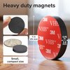 Strong Ceramic Round Magnets With Adhesive Backing (1x0.15"/25x4mm, 36 pcs) - Heavy Duty Sticky Magnets, Non-Corrosive, Versatile For Home, Office, Workshop, Whiteboard, Fridge And Hobby Use