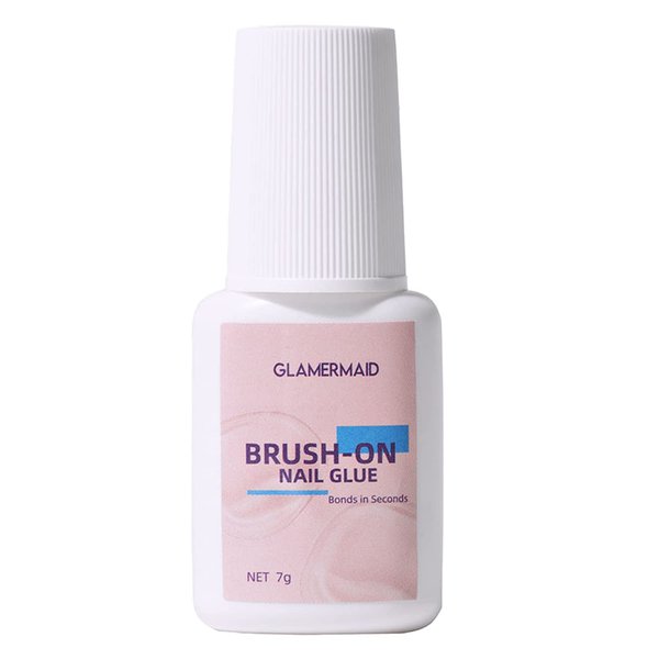 GLAMERMAID Press on Nails Glue for Nail Tip, Acrylic Nails and Press On Nails (7g) Nail Glue with Brush Glue for Press On Nails Long Lasting Nail Glue for Acrylic Nails Fake Nails Tips Nail Glue Gel