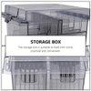 Clipper Blade Holder Plastic Storage Box Hair Clipper Blades Storage Case Clipper Guide Comb Organizer Hair Salon Supplies for Barber Hairdresser Stylist Clipper Guard Organizer
