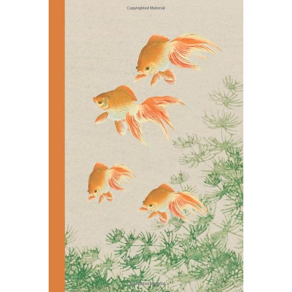 Journal: Fishpond (Golden Pond) 6x9 - DOT JOURNAL - Journal with dot grid paper - dotted pages with light grey dots
