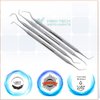 Professional Dental Picks Kit of 10 Pcs Cleaning Set Gum Care for Plaque Remover & Oral Hygiene Made of Stainless Steel Double & Single Ended Picks + Scraper & Mouth Mirror with Carrying Case