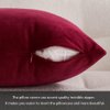 MIULEE Pack of 2 Velvet Soft Solid Decorative Square Throw Pillow Covers Set Cushion Cases Pillowcases for Sofa Bedroom Couch Car18x18 Inch 45x45 Cm