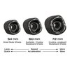 Shark Wheel California Roll 60mm 78A Small Skateboard/Longboard Wheels, White