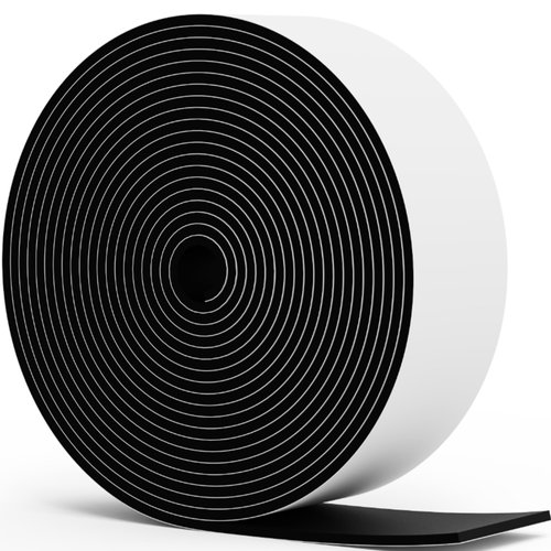 NABOWAN Self Adhesive Rubber Strips 1/16" (.062") Thick x 1" Wide x 120" Long, Self Stick Solid Rubber Roll, Perfect for Shock Absorption Gasket, Weather Stripping, DIY Projects
