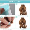 Piriuuo 120 Pcs Hair Extension Tape Tabs Double Sided Adhesive Tape for Hair Extensions Tape in Tape Replacement Tape in Extension Remover Human Hair Wig Tape Beauty Tools, Green