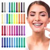 Orthodontic Ligature Ties Braces Color Bands 1040 PCS, Annhua ​Dental Orthodontic Elastomeric O-Rings Braces Rubber Bands for Braces Brackets