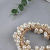 3PCS Pearl Hair Scrunchies Fashion Pearl Hair Ties with Elastic Hair Bands Ponytail Holder Beaded Hair Ropes Hair Accessories for Women and Girls