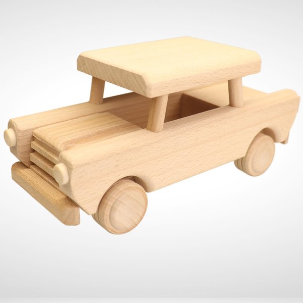 VESPLO - Wooden Car Trabant - DIY Wooden Cars - Toy Car for Kids & Adults - Handmade Wooden Toys - Preschool Learning Activities - Toddler Car & Trucks - Educational Toys - Solid Wood
