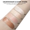BEFIVECOK Liquid Highlighter Makeup, Natural Silky Shimmer Finish Liquid Face Highlighter, Highly Pigmented, Long Lasting, Lightweight, Blendable, Soft Cream Highlighter For Face, 0.25fl.oz (#02 Champagne Shimmer)