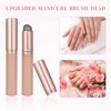 2PCS Ombre Nail Brush, Reusable Silicone Nail Gradient Brush Tools, Nail Painting Ombre Brushes, Nail Art Brushes for Ombre Nail, Gel Polish, Chrome Nail, Manicure DIY Tool
