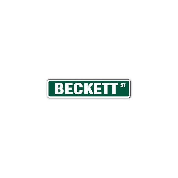 Beckett Street Sticker Sign Kids Room Childrens Name Gift Kid Child boy Girl Wall Entry - Sticker Graphic - Auto, Wall, Laptop, Cell, Truck Sticker for Windows, Cars, Trucks, Tool Boxes, laptops