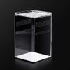 NANEEZOO Magnetic Acrylic Reptile Cage, 6"x6"x9" Tall Enclosure Transparent Reptile Breeding Box Terrarium Tank for Tarantula Scorpion Sling Isopods Invertebrates Insect Mantis