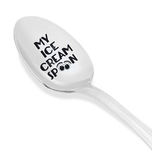 My Ice Cream Spoon Gift for Ice Cream Lovers, Funny Spoon Gift for Birthday Christmas