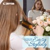Small Round Blow Dry Brush - Boar Bristle, Thermal Ceramic Barrel, Professional Anti-Static Roller Hair Brush for Styling and Blow Drying - 12 Row, For Short to Medium Hair - By Cantor