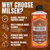 Milsek Furniture Polish and Wood Cleaner with Orange Oil - Multipurpose Cleaning Supplies for Home and Household from Hardwood Floors to Kitchen Cabinets- 12 Fl Oz (Pack of 1)