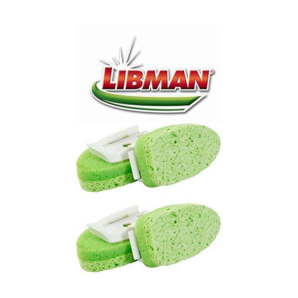 Cleaning Sponge Non-Scratch Libman Gentle-Touch Refills 2 -2-Packs (4 total sponges) Made in USA