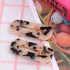 Lurrose 2 Pcs Tortoise Shell Hair Clips Leopard Barrettes Vintage Hair Clip for Girls