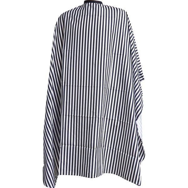 Black & White Striped Professional Cutting Cape
