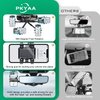 PKYAA Rearview Mirror Phone Holder for Car, 360° Rotating Rear View Mount with Adjustable Arm Length, Multifunctional and GPS Universal Car All Smartphones