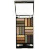 L.A. Colors 18 Color Eyeshadow Palette, Downtown Brown, 0.70 Oz.