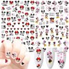 Cartoon Nail Art Stickers Cute Cartoon Nail Decals 3D Self-Adhesive Nail Art Supplies Designer Nail Stickers for Women Kids Girls Manicure Acrylic Nails Decoration Accessories 7 Sheets