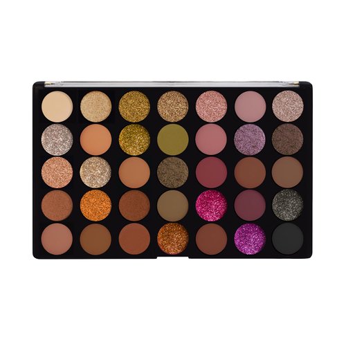 Profusion Cosmetics 35 Shade Starlet Eyeshadow Palette, Multi Finish Golden Neutrals, and Glamorous Glitter Hues for Achieve Stunning Vibrant Eye Looks