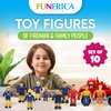 FUNERICA 10-Set Fireman Figurines and Play People Figures - Toy Figures Set