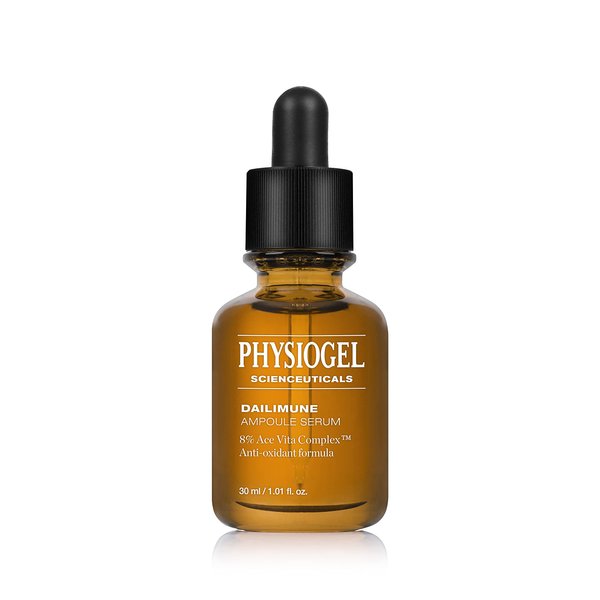 Physiogel Scienceuticals Dailimune Ampoule Vitamin C Face Serum Strengthens Skin Barrier Antioxidant, Moisturizing, Brightening, Soothing & Hydrating Serum Vitamin E & B5 Skincare Face Essence