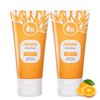 Orange Exfoliating Gel Scrub for Face and Body Skin, Deep Cleansing Moisturizing Skin Exfoliator Gel, Natural Orange Exfoliating Gel, Orange Peeling Gel