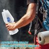 Filter 1L Collapsible Water Bottles with Push Pull Cap, Foldable Travel Water Bottle for Traveling, Hiking, Camping, Backpacking - Lightweight, Reusable, Clear Design