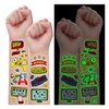 Partywind Luminous Video Game Party Supplies Temporary Tattoos for Kids, 158 Styles Glow Gamer Gaming Birthday Decorations for Boys Party Favors, Fake Tattoo Stickers for Gamer