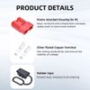 cnaodun 8 Pcs 6-10 Gauge Anderson Connector Plug 50A 12-36V Battery Quick Connector Red Battery Quick Disconnect Wire Harness Plug Kit for Winch Car Auto Trailer Driver Electrical Devices