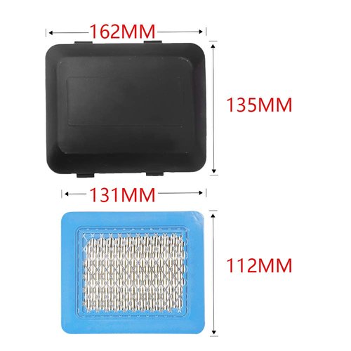 Anxingo 17211-ZL8-023 Air Filter With 17231-Z0L-050 Cleaner Cover Replacement for Honda GCV135 GCV160 GCV190 Engine HRB216 HRB217 HRR216 HRS216 Motor Pressure Washer Push Lawn Mower + Spark Plug